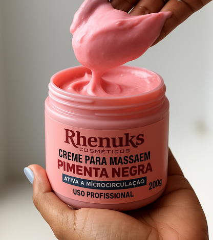 Creme Pimenta Negra 200 gr - Redutor de Medidas e celulites [COMPRE 1 LEVE 3🔥]